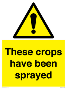 These crops have been sprayed